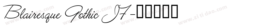 Blairesque Gothic JF字体转换